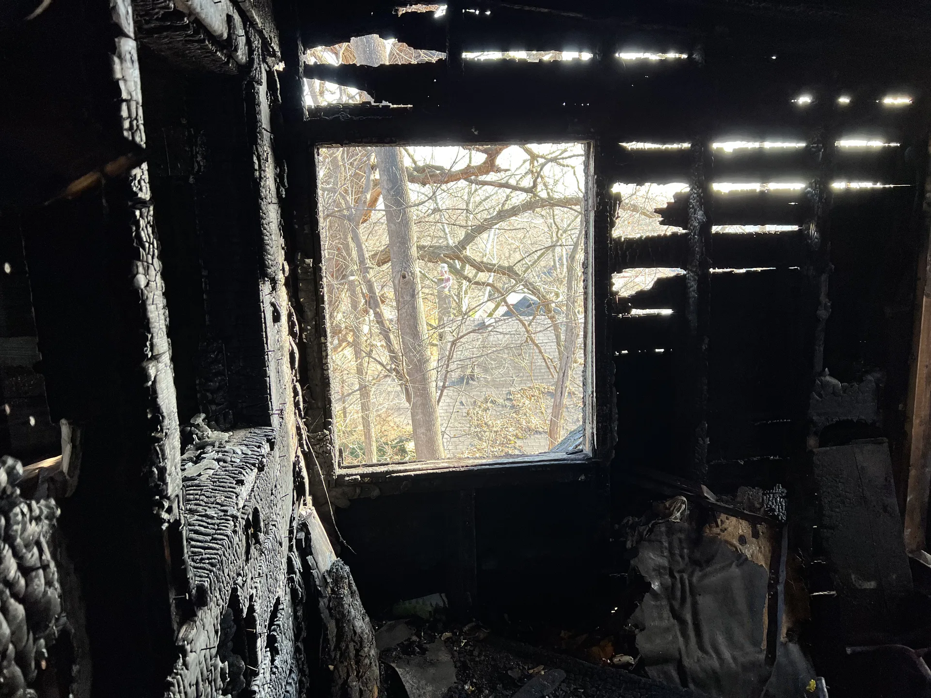 Fire damaged contents being inventoried during pack-out for restoration cleaning in Grand Rapids MI